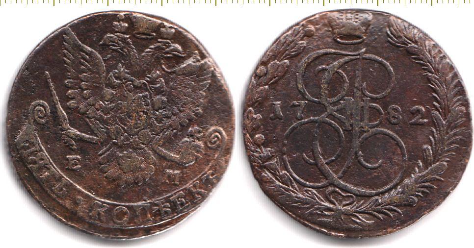 Россия Монета 5 копеек 1782 год  (12781)
