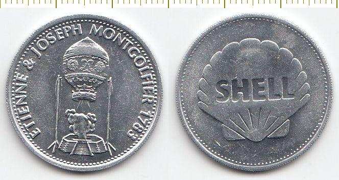 США Жетон Shell - Воздушный шар братьев Монгольфье UNC (22015)