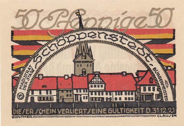 Германия Нотгельд 50 пфеннигов 1921 год UNC (23515)