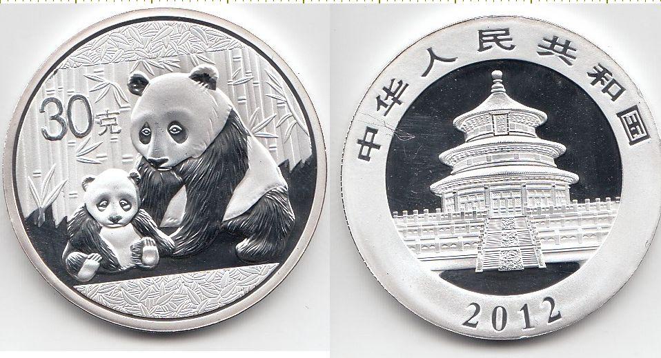 Китай Монетовидный жетон 2012 год - Панда UNC (16431)