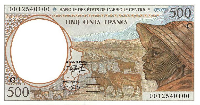 Конго Банкнота 500 франков 2000 год UNC (5960)