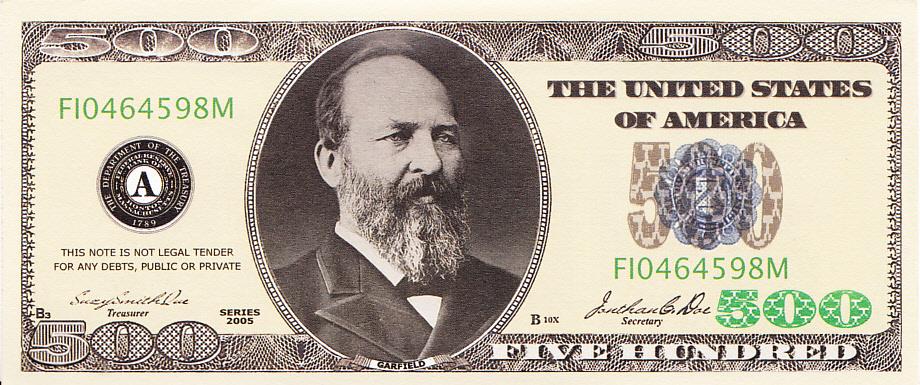 США 500 долларов 2005 год UNC (6689)