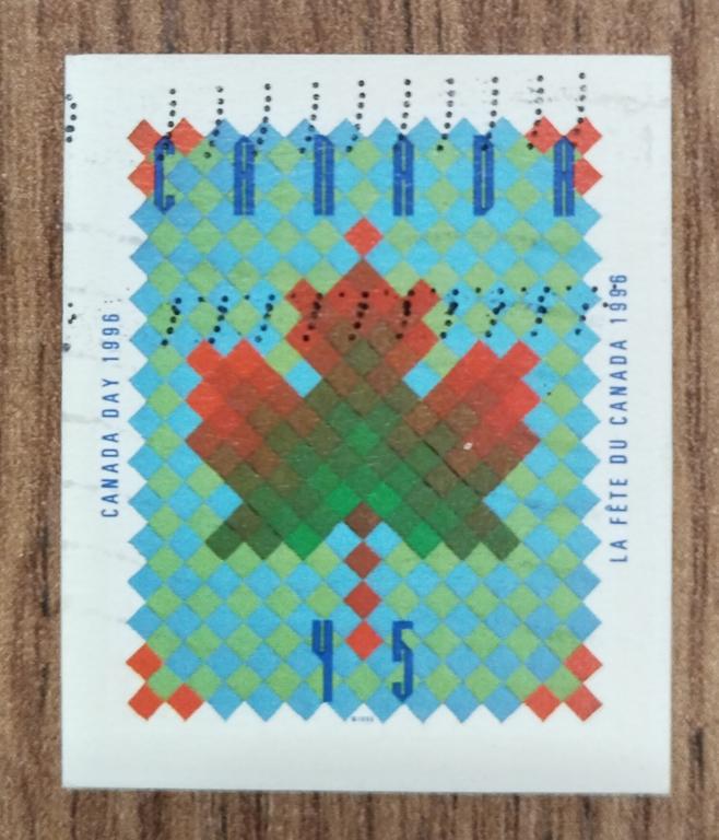 Почтовая марка Канада стандарт Кленовый лист 