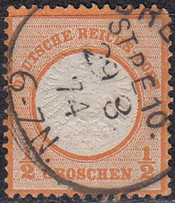 1872 Германия Германская империя Рейх Стандарт Герб большой № 18 гаш. 12 евро
