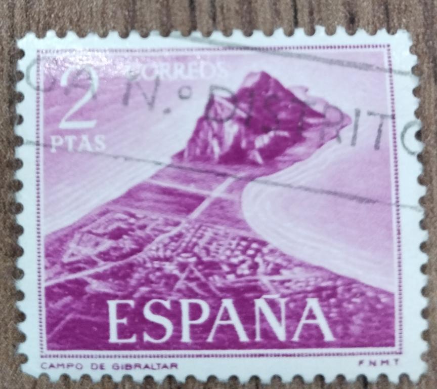 Почтовая марка Испания  Достопримечательности 