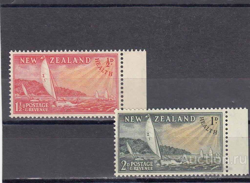 NEW ZEALAND НОВАЯ ЗЕЛАНДИЯ   Парусники Лодки Регата  Помощь Пара  Поле 1951  Сост** MNH