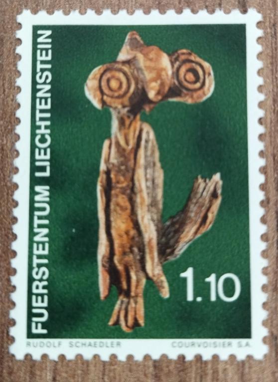 Почтовая марка Лихтенштейн Искусство 