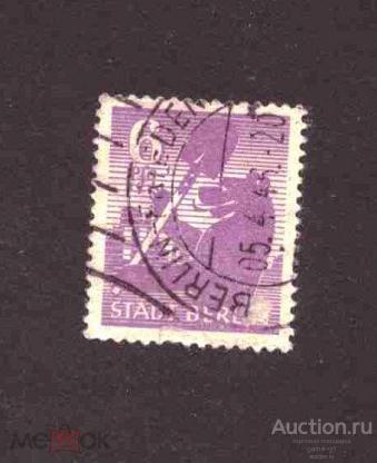 Западная  Германия     Берлин   гашеная        №  6906