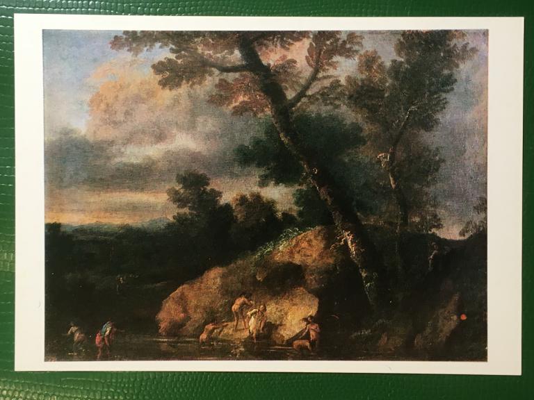 Сальватор Роза. Пейзаж с купальщицами.