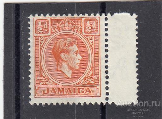JAMAICA  ЯМАЙКА      Георг VI  Поле № 119  1938  Сост** MNH