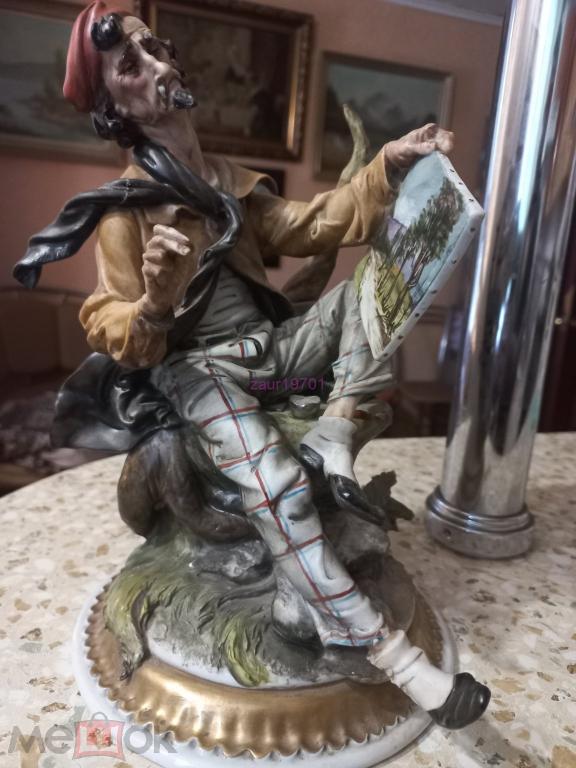 CAPODIMONTE! Каподимонте! ХУДОЖНИК Tyche Tosca 27см ШЕДЕВР!!!RRR