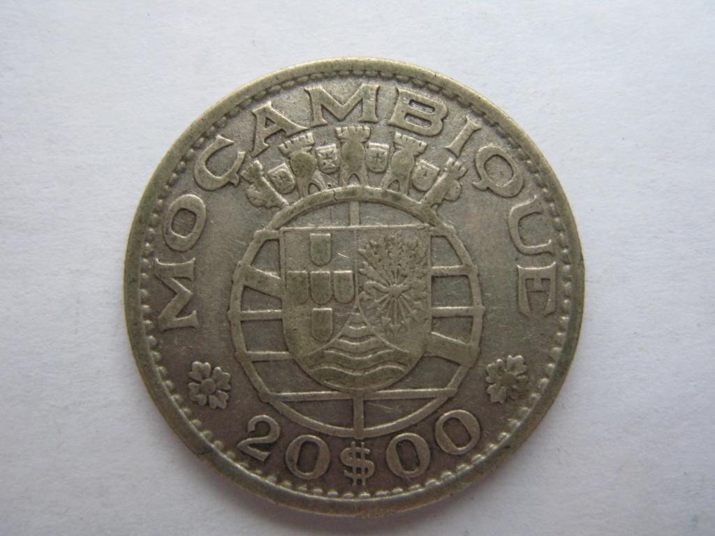 Мозамбик 20 эскудо 1952 г