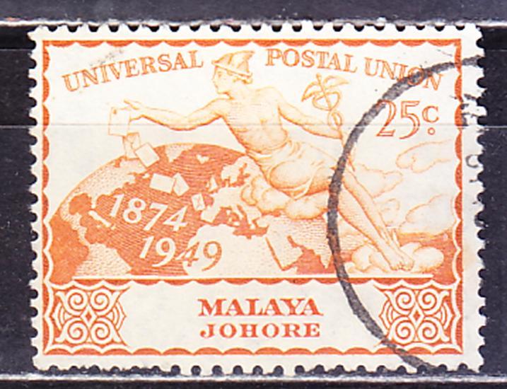 Малайя, султанат Джохор, гаш, 1949 г.,