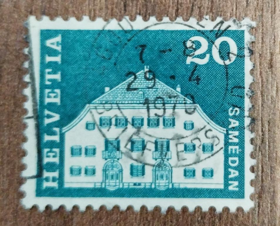 Почтовая марка Швейцария 1960 Архитектура 