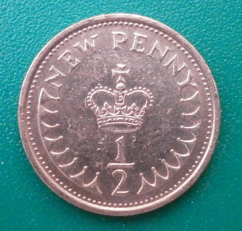 1/2 пенни. 1980 год. Великобритания. блеск!!! в коллекцию.