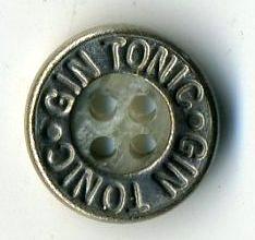 Пуговица металлическая Gin Tonic - 12 мм (ПЛ-16)