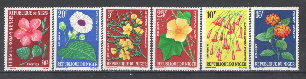 Нигер 1964г.  Цветы, п/с. MNH.