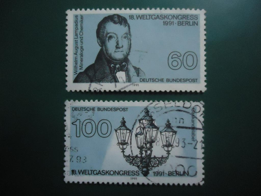 1991 г.  Германия  ФРГ  гаш. без клея.