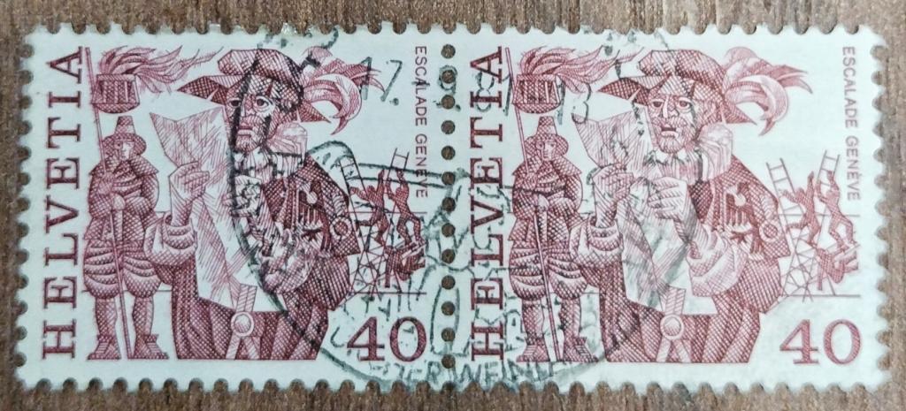 Почтовая марка Швейцария 1977 Легенды фольклор 