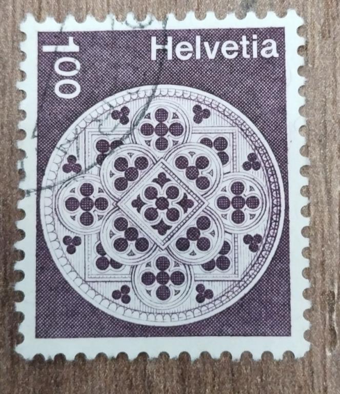 Почтовая марка Швейцария 1974 Искусство Орнамент 