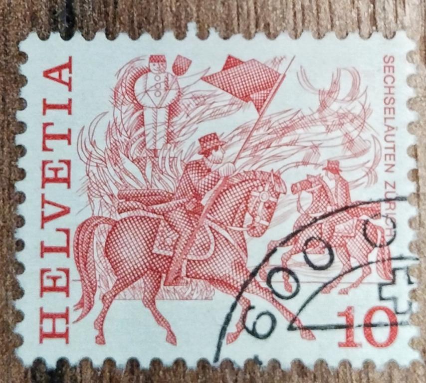 Почтовая марка Швейцария 1977 Легенды фольклор 