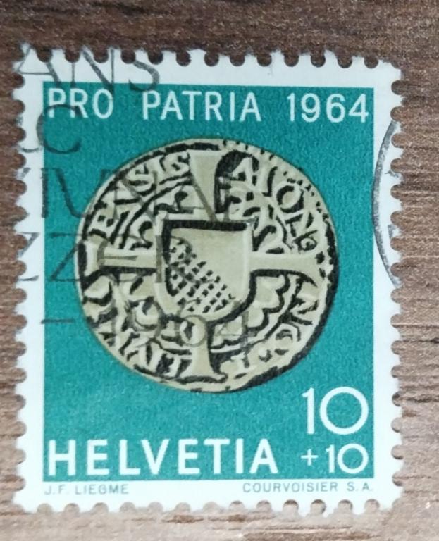Почтовая марка Швейцария 1964 Монеты 