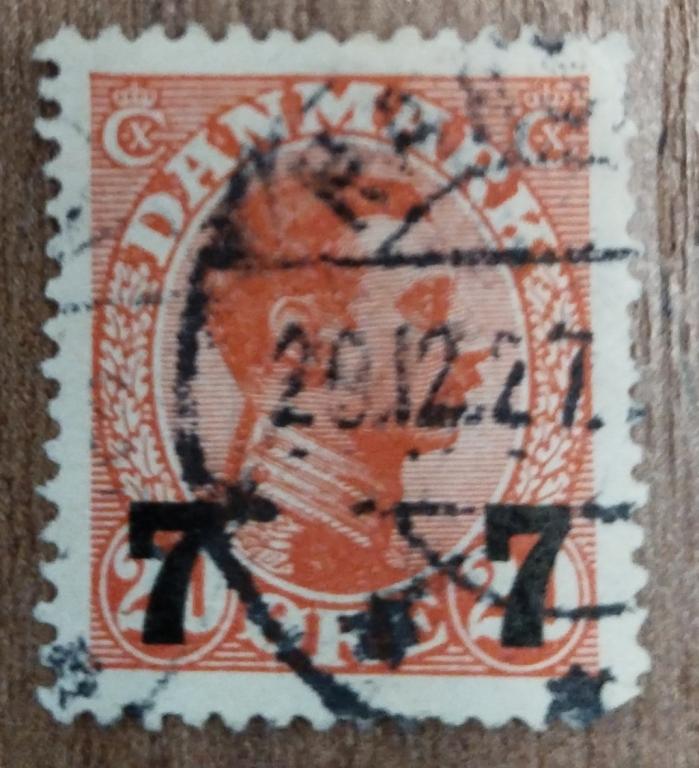 Почтовая марка Дания 1925 Король Кристиан X