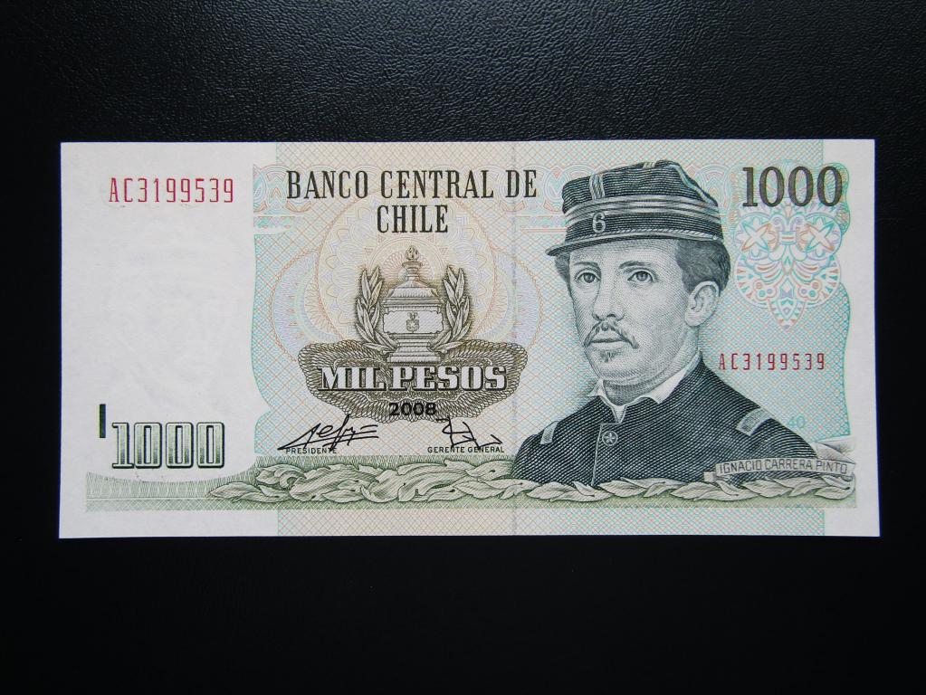 Чили - 1000 песо 2008г. UNC.