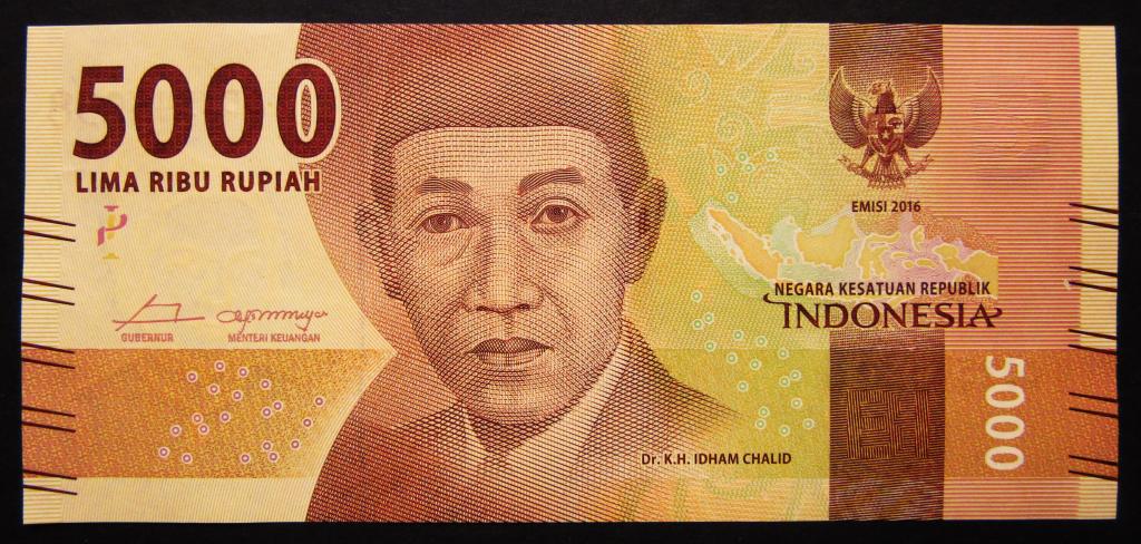 Индонезия 5000 рупий 2016 г. UNC