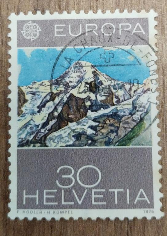Почтовая марка Швейцария 1975 Горы Альпы