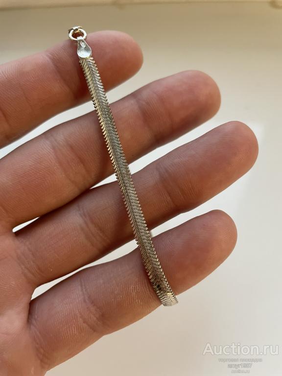 Браслет, цепочка серебро, 925 проба
