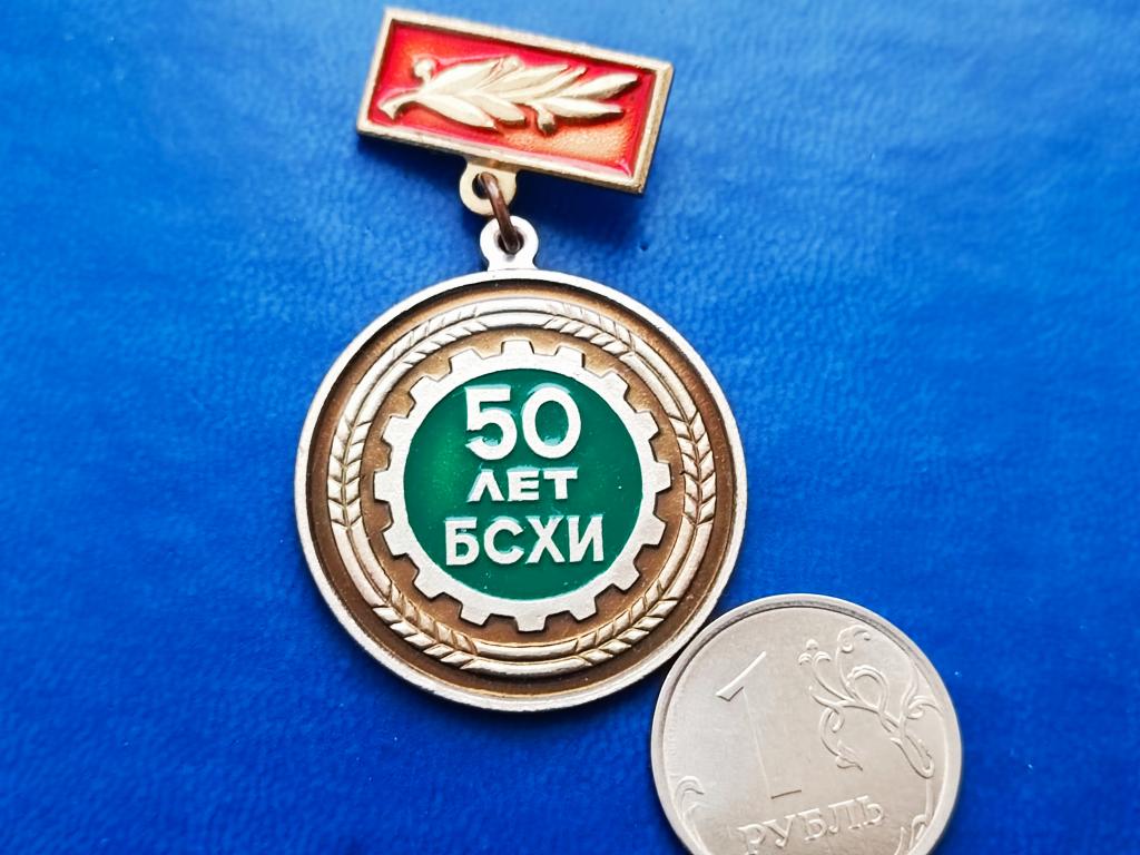 Знак 50 лет БСХИ Башкирский государственный аграрный университет подвесной  — покупайте на Auction.ru по выгодной цене. Лот из Башкортостан, уфа.  Продавец Нукен. Лот 273250409192239