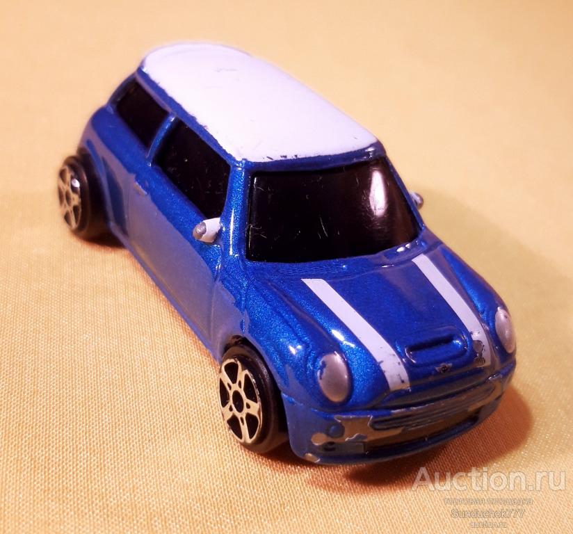 Игрушка Модель Автомобиль Maisto "BMW Mini Cooper S" Сине-Белый. Масштаб 1:64.