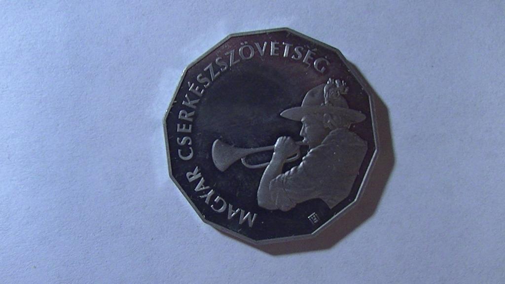 монета 100 форинтов 2012 100 лет Венгерской Ассоциации Скаутов