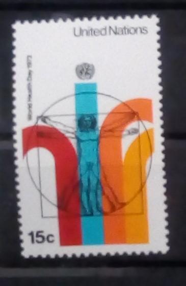 Марка чистая. ООН 1972. Человек, здоровье.