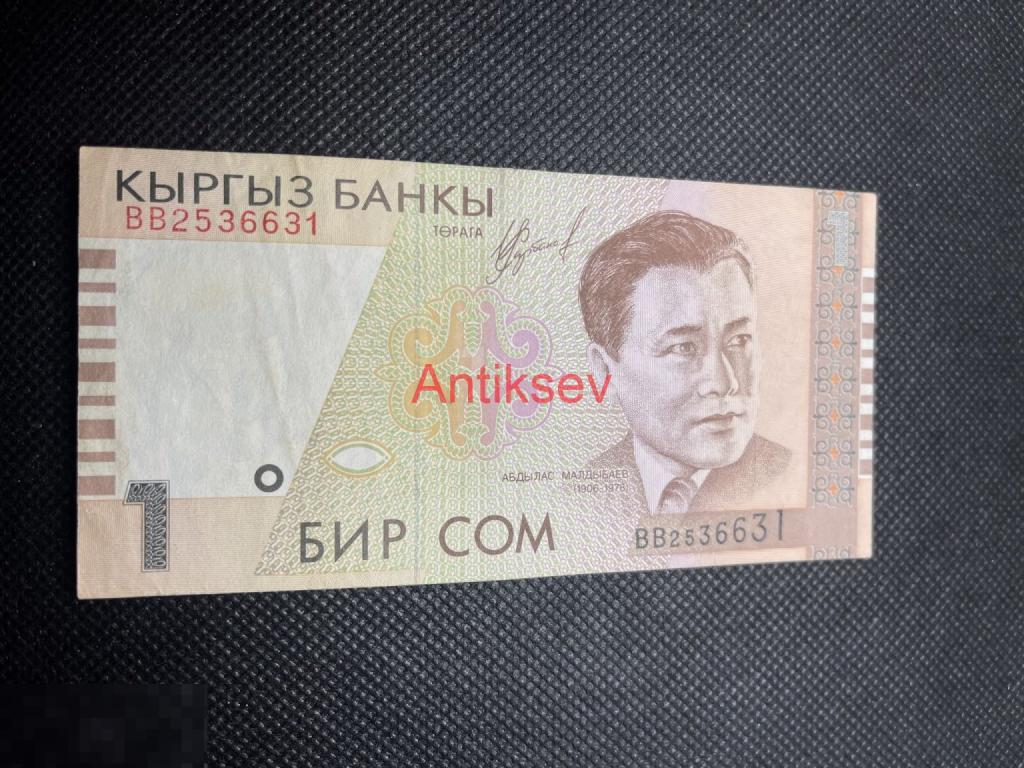 1 сом Киргизстан 1999 ВВ 