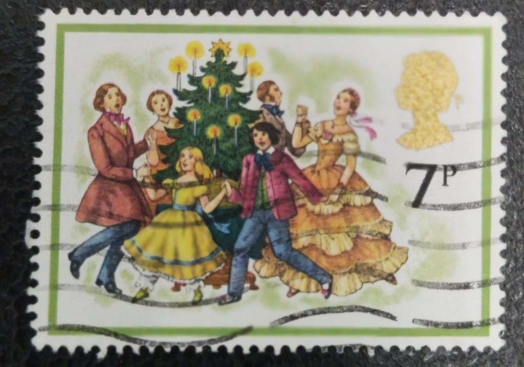 Почтовая марка Великобритания 1978 Рождество 