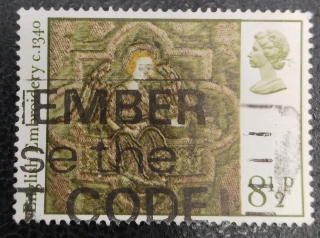 Почтовая марка Великобритания 1976 Рождество 