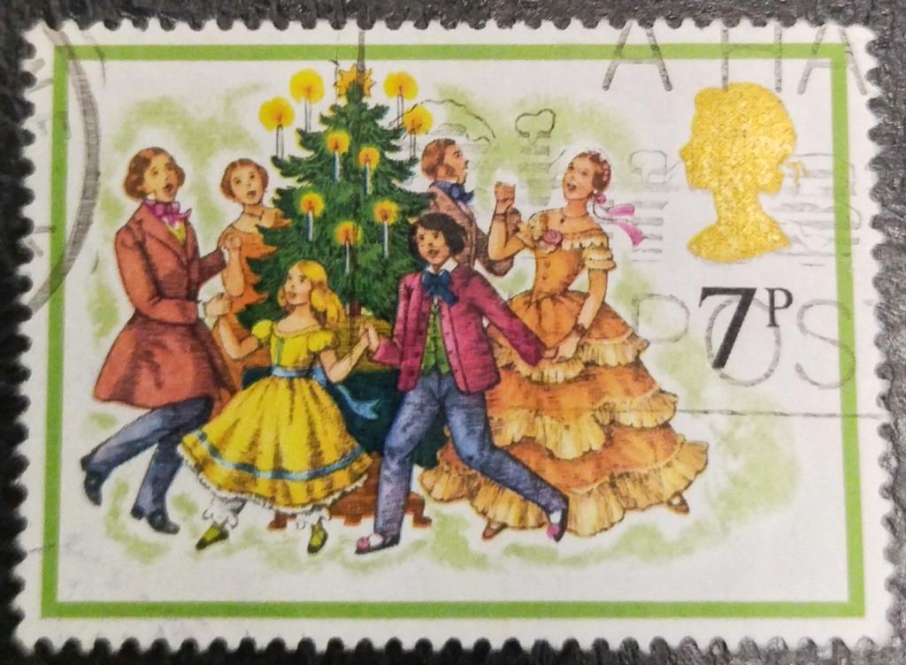 Почтовая марка Великобритания 1978 Рождество 