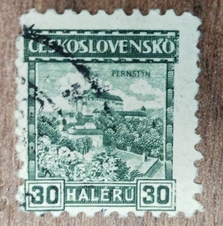 Почтовая марка Чехословакия 1929 Архитектура Замки