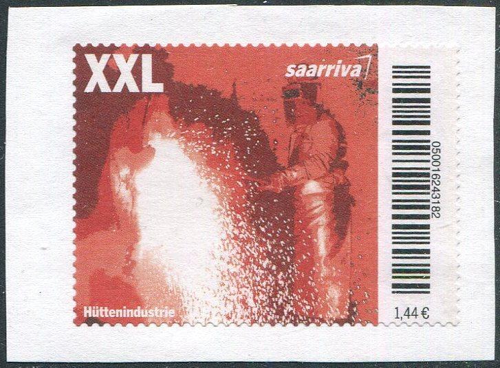 Германия 2006 Саарбрюккен частная почта SAARRIVA Saarbrücken 1,44 € ** металлургия выплавка стали