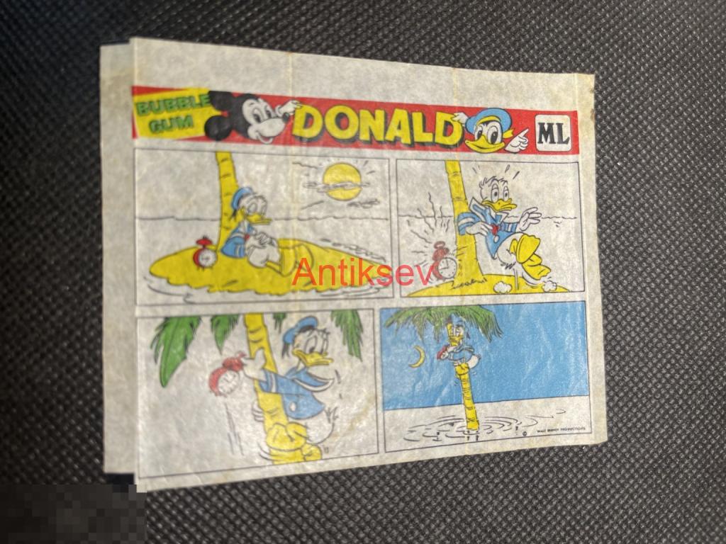 Вкладыш от жвачки DONALD ML 