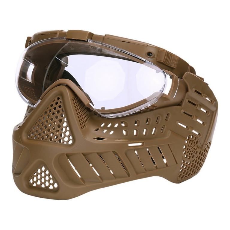 Защитная маска FOSTEX Protective mask PAINTBALL LED KHAKI