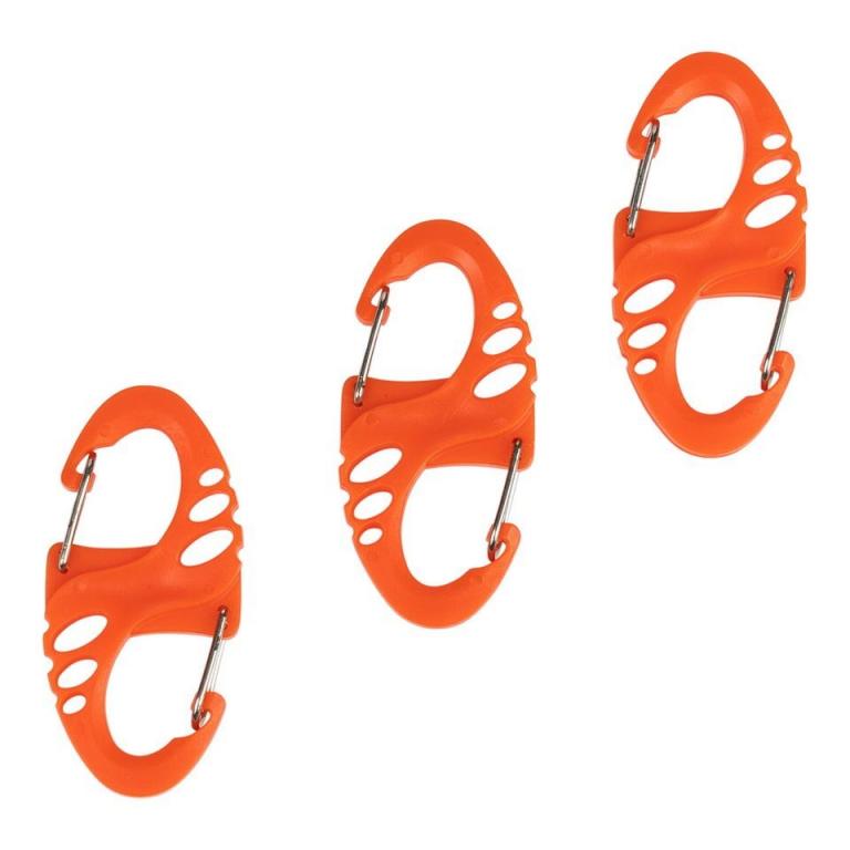 Карабин FOSCO Mini Carabiner set 3pcs ORANGE