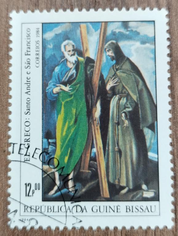 Почтовая марка Гвинея -Биссау 1984 Искусство Живопись 