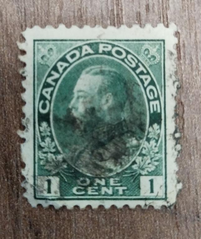 Почтовая марка Канада 1911-18 стандарт Король Георг V