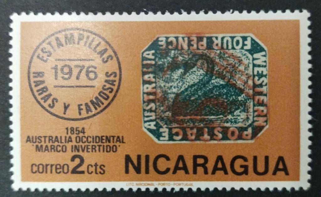 Почтовая марка Никарагуа 1976 Марка на марке** 