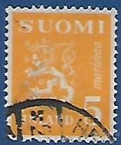 Финляндия. 1946. Герб 1930 года - дизайн Хаммарстена-Янссона. Used.