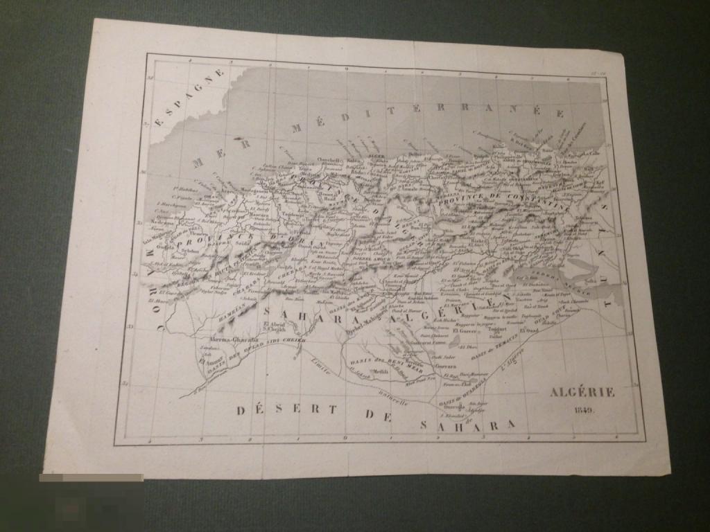кВл3  Карта 1849 Algerie  Алжир ххх 