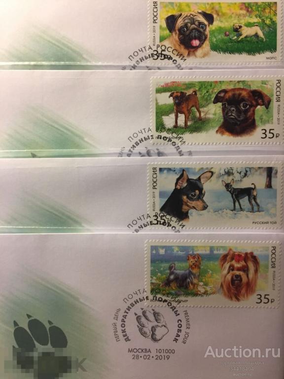 Россия 2019 КПД с Г Москва Декоративные породы собак 